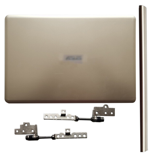 New for Asus VivoBook S510 X510 X510U UA Gold LCD Back Cover+Hinges+Hinge Cover