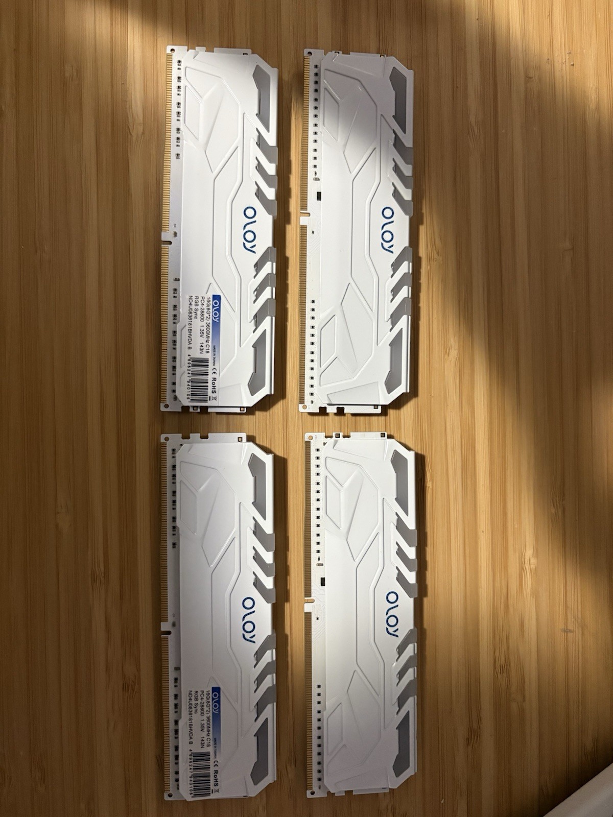OLOy OWL RGB White 32GB (4 x 8GB) 288-Pin DDR4 3600 (PC4 28800) ND4U0836181BHVDA