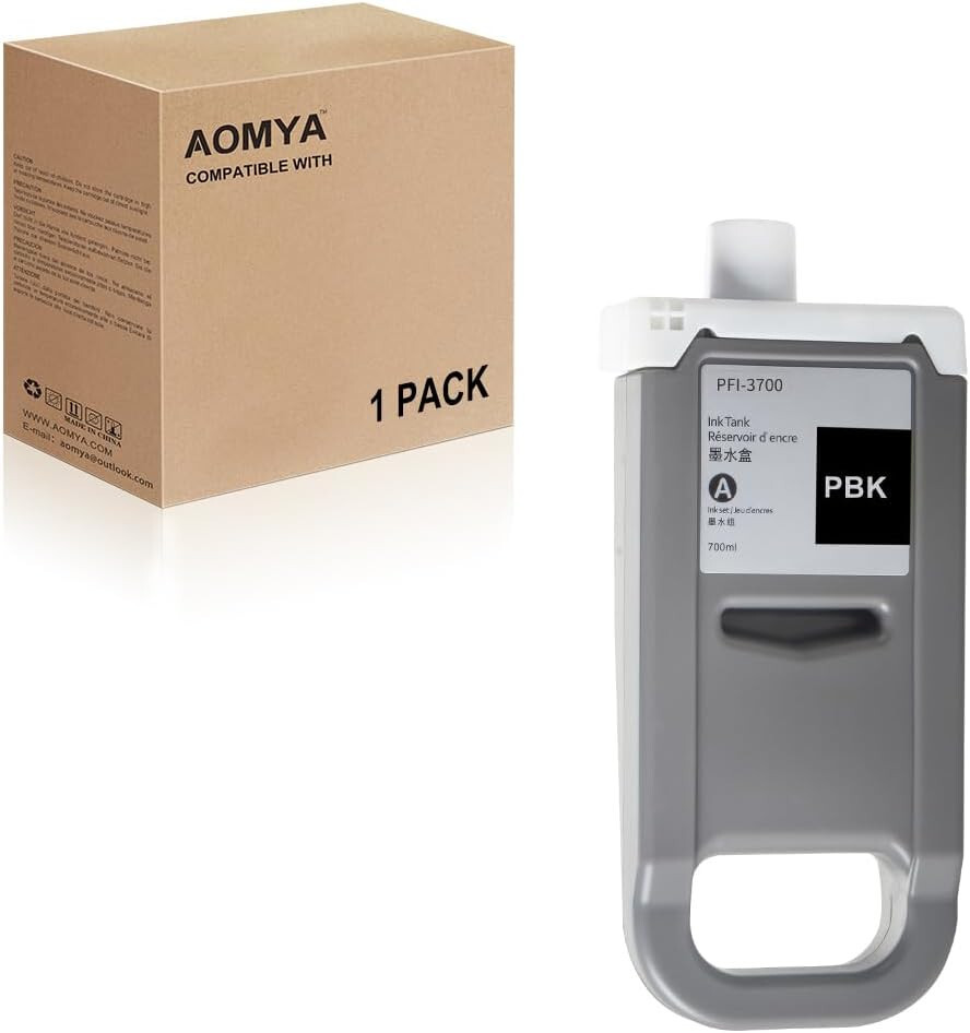 PFI-3700 Ink Cartridge Replacement Canon PFI3700 PFI3700 PBK Ink Tank, 2322
