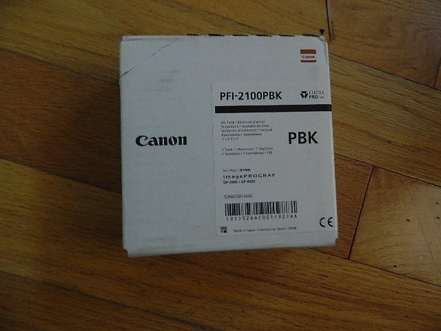 2027 GENUINE Canon PFI-2100PBK 160ml Photo Black Ink Tank GP-2000/4000/6600 NEW