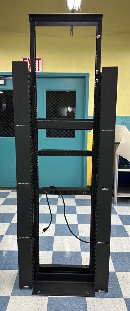 7ft Network Rack (ICC) - Black - Heavy Duty - Perfect Conditions - With Sides
