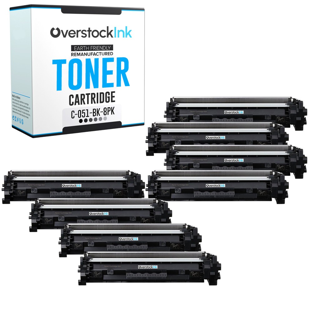 OSI 8PK Replacement 051 Cartridges for Canon imageCLASS LBP162dw MF264dw MF267dw