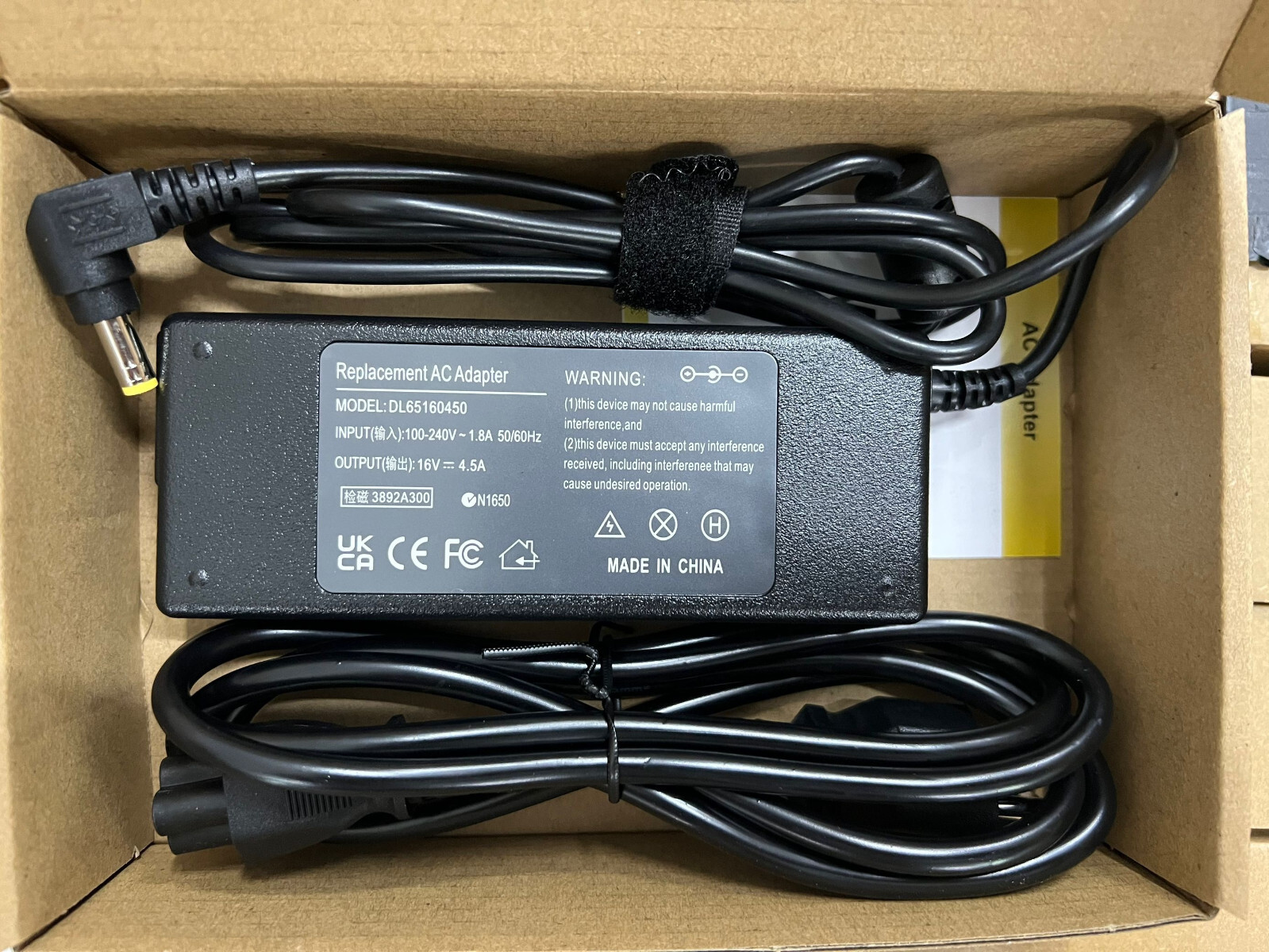 16V 4.5A 72W Charger For Panasonic ToughBook CF-18 CF-P1 CF-R1 CF-R2 CF-T1 CF-T4