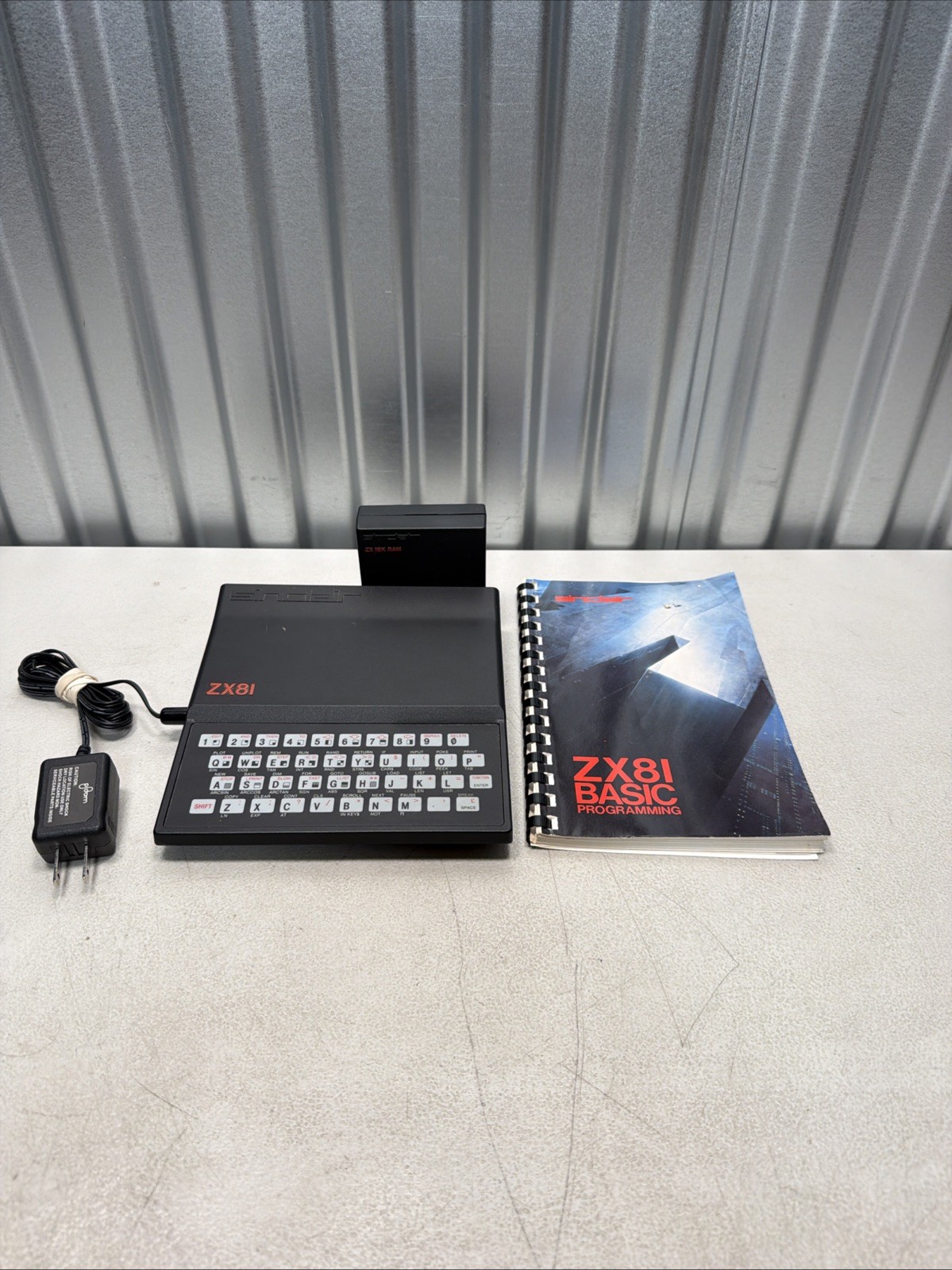 Vintage Sinclair ZX81 w/ 16K RAM Pack & Manual