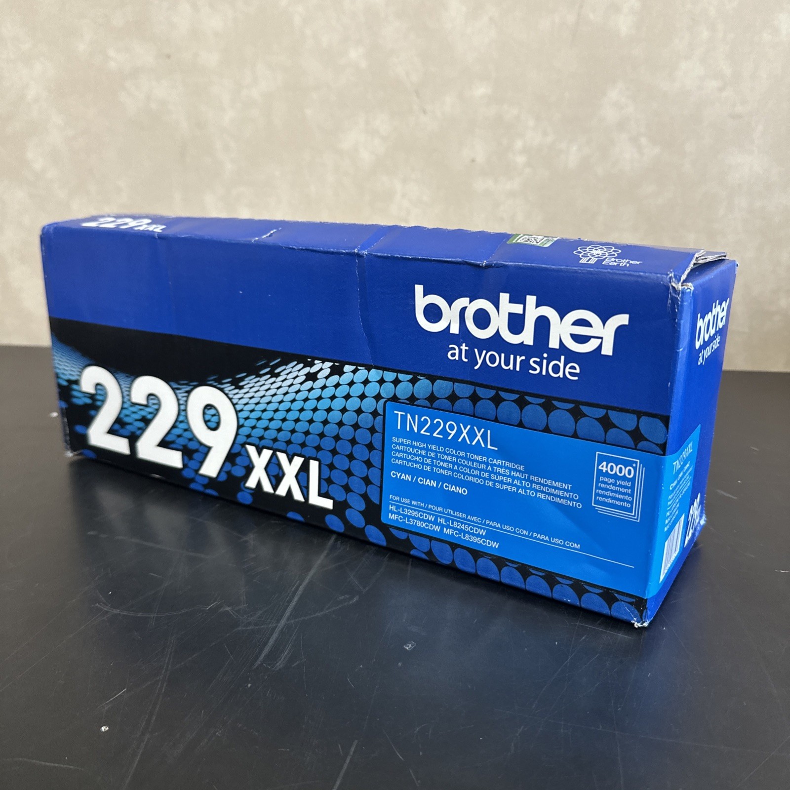 Brother Genuine TN229XXL Cyan Super High Yield Printer Toner Cartridge