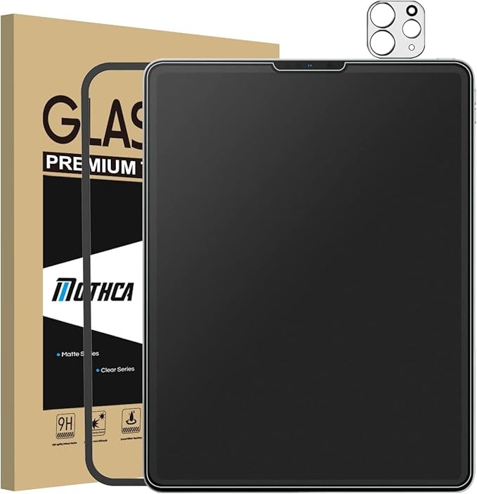1 Pack Glass Screen Protector for iPad Pro 11 Inch & iPad Air 5/4 Anti-Glare