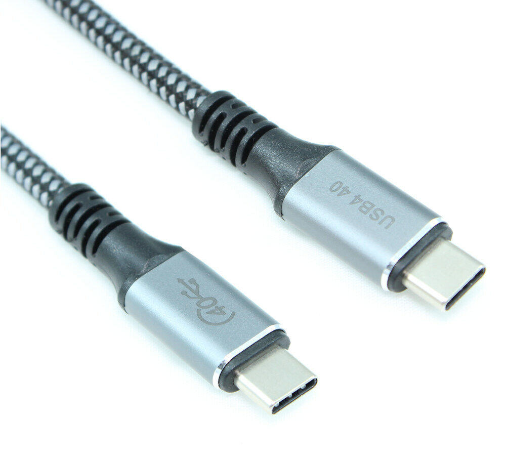 3ft USB4 Type-C Thunderbolt 3 (40Gbps  100W  PD  8K) Braided Cable
