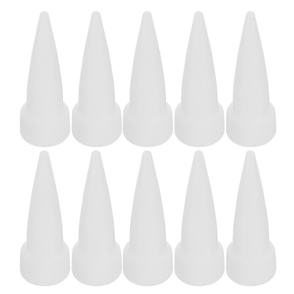10Pcs Plastic Caulk Tube Nozzle Tips Wide Viscosity Adaptation Precision Use