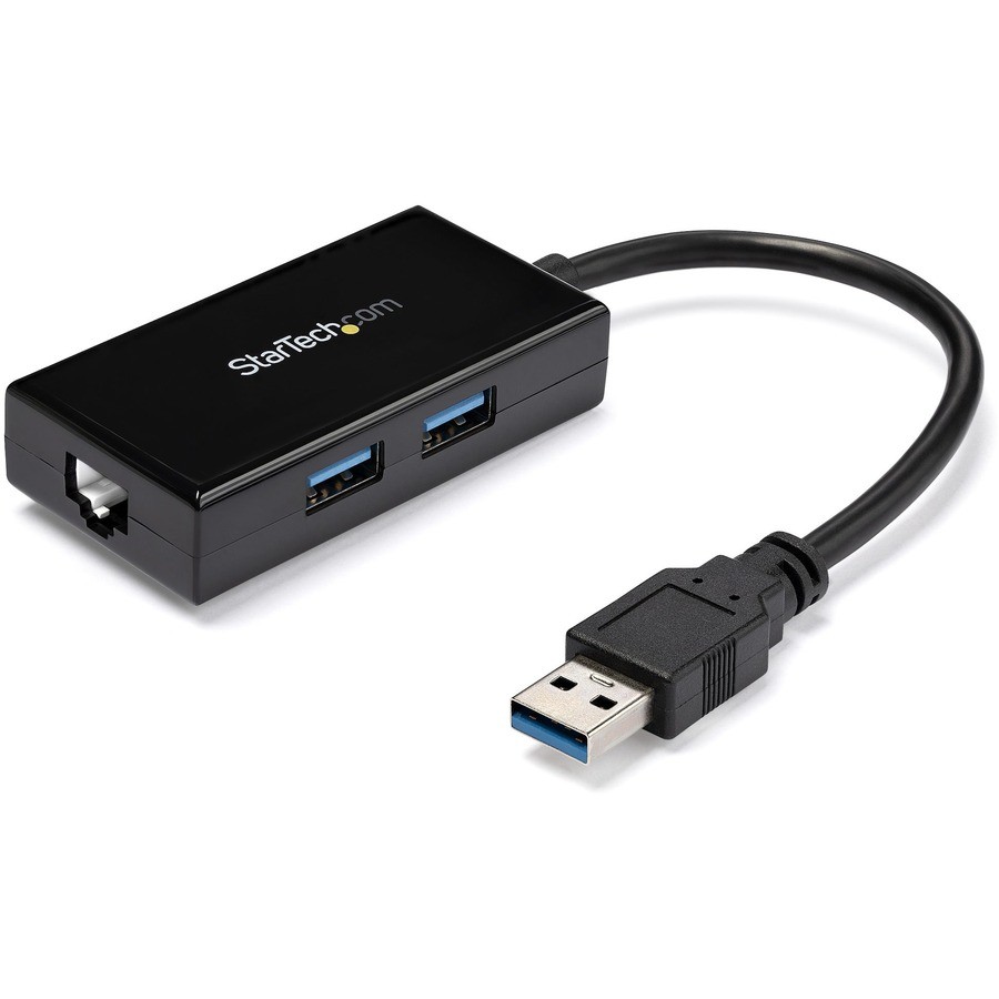 StarTech USB31000S2H USB 3.0 to Gigabit Network Adapter w/ 2-Port USB Hub