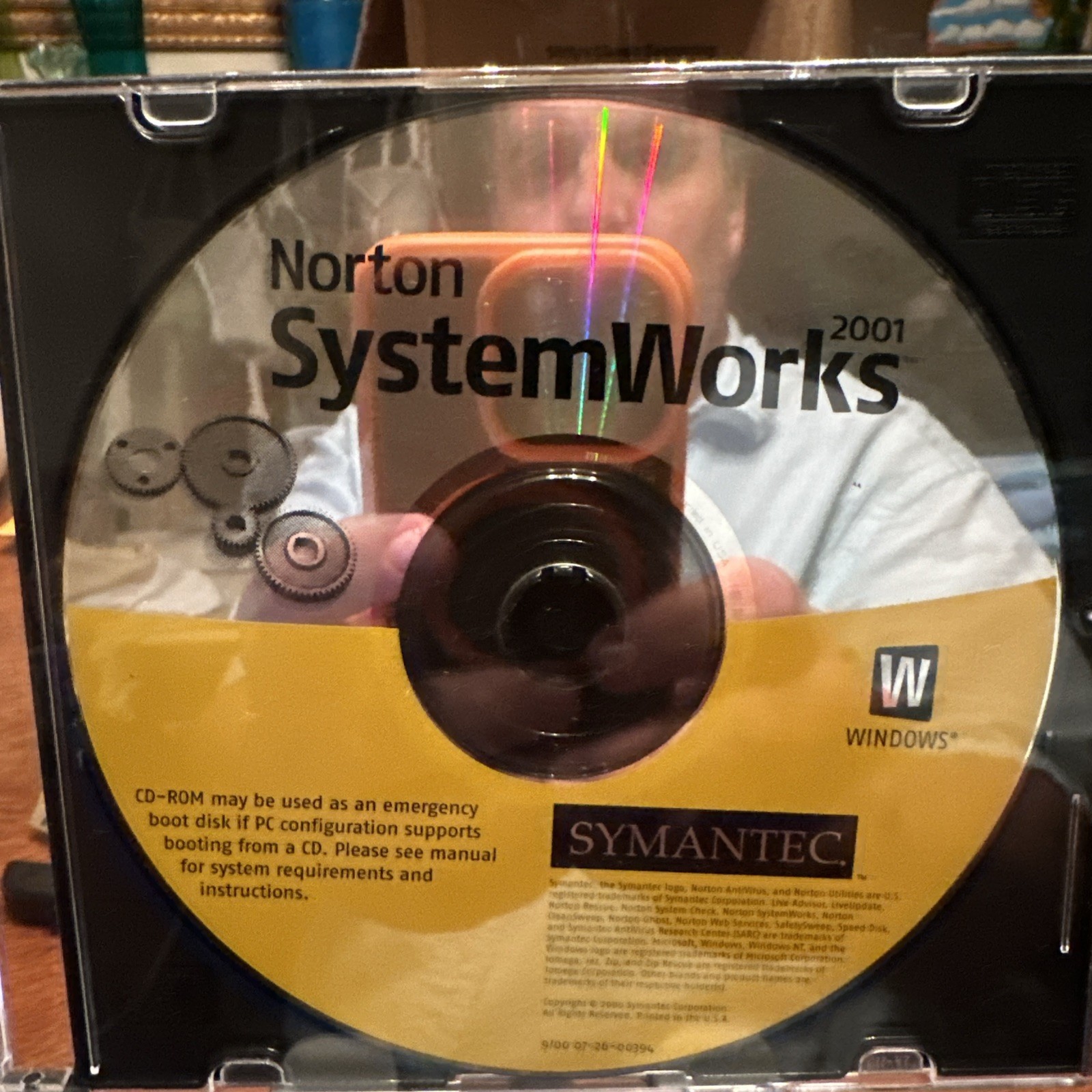Norton Symantec SystemWorks 2001 Windows PC Antivirus Software CD Rescue Disk