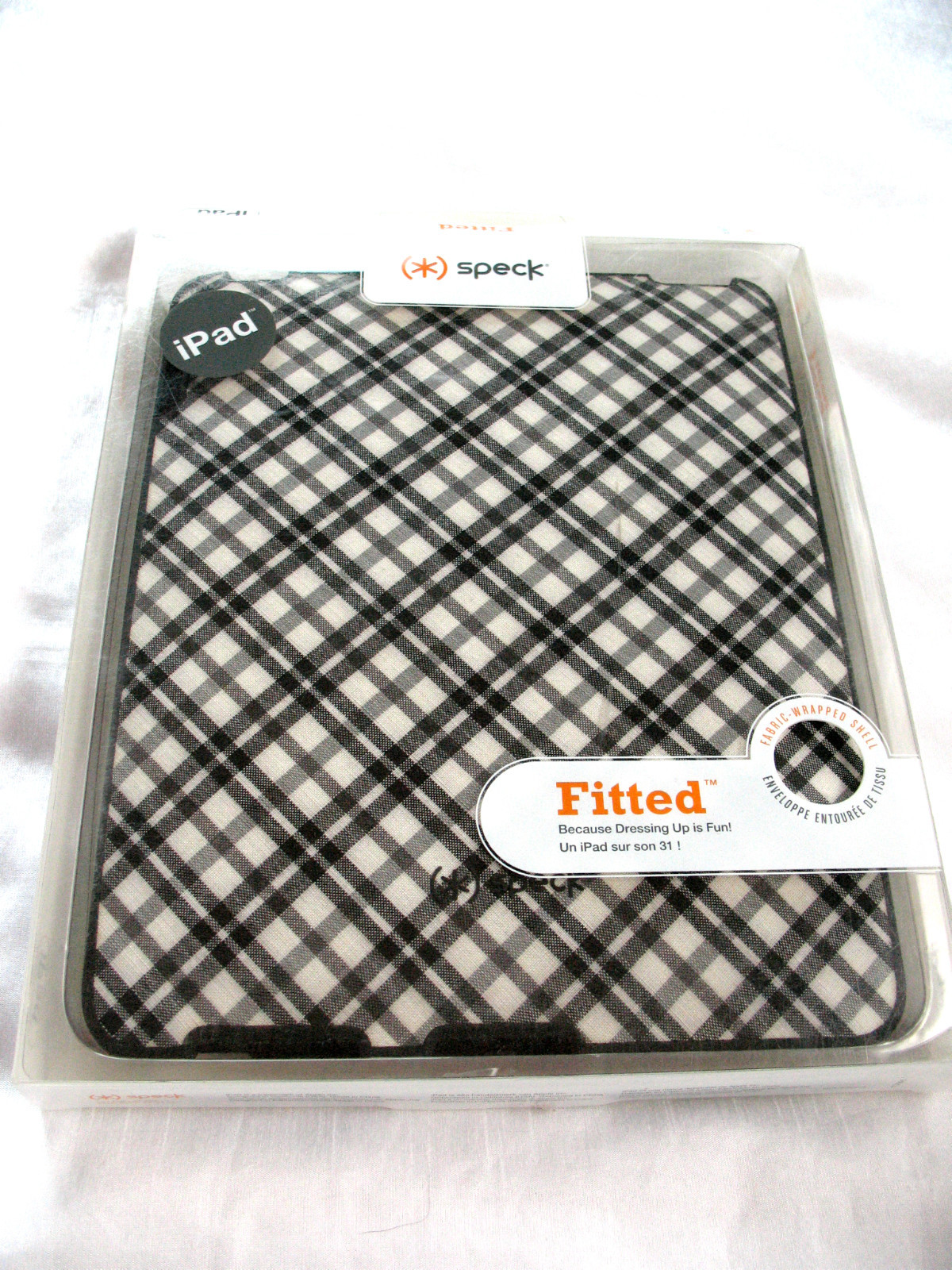 NEW Speck Products Fitted Fabric Wrapped Hard Shell iPad Design Plaid Case $52