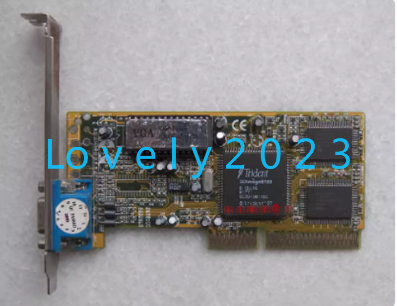 1Pc Used Trident 9750 8M AGP graphics card
