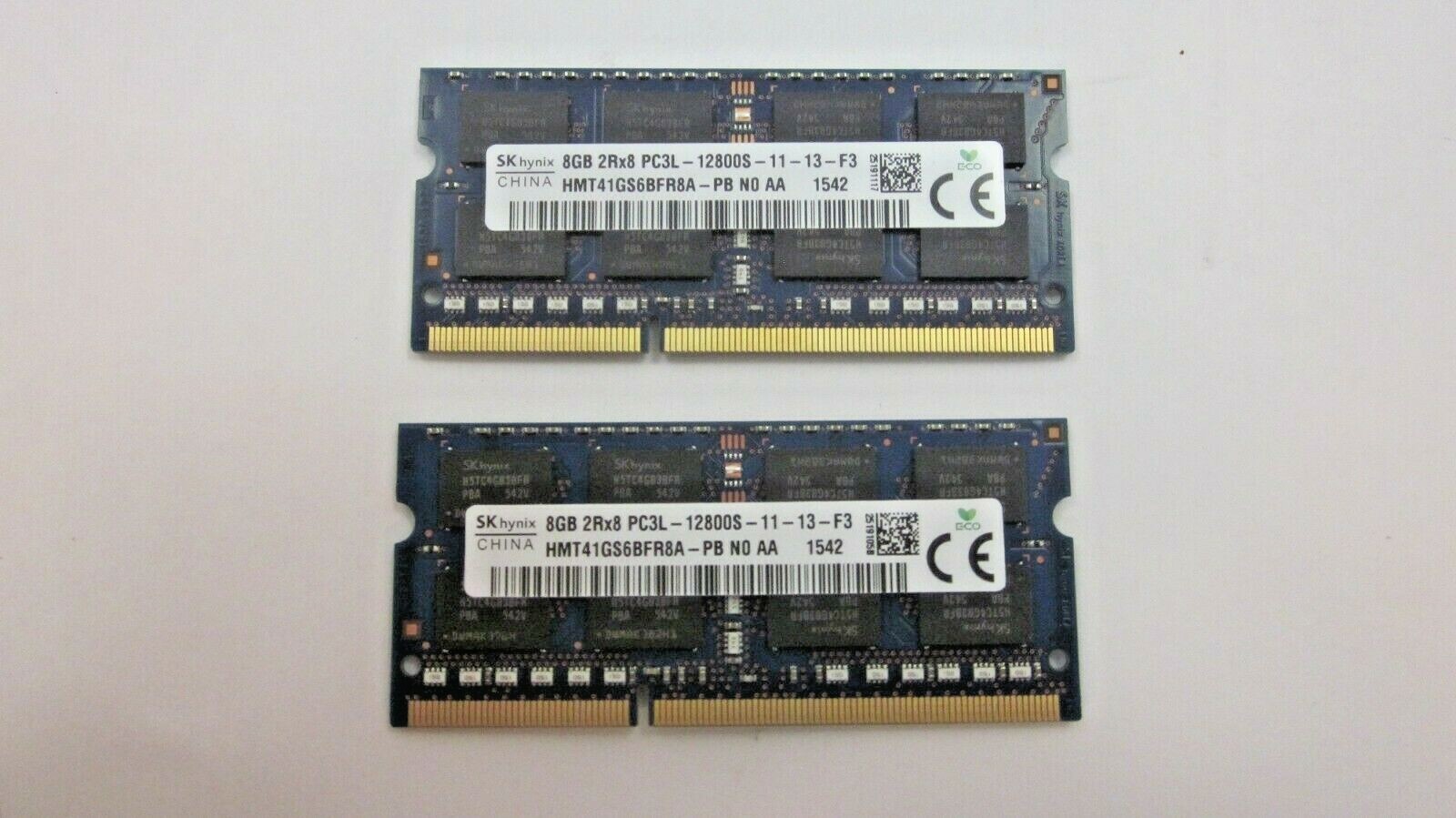 16GB CL11 RAM HP 693374-001 HMT41GS6BFR8A N0 AA 1542  2x8GB PC3L-12800S 11 13 