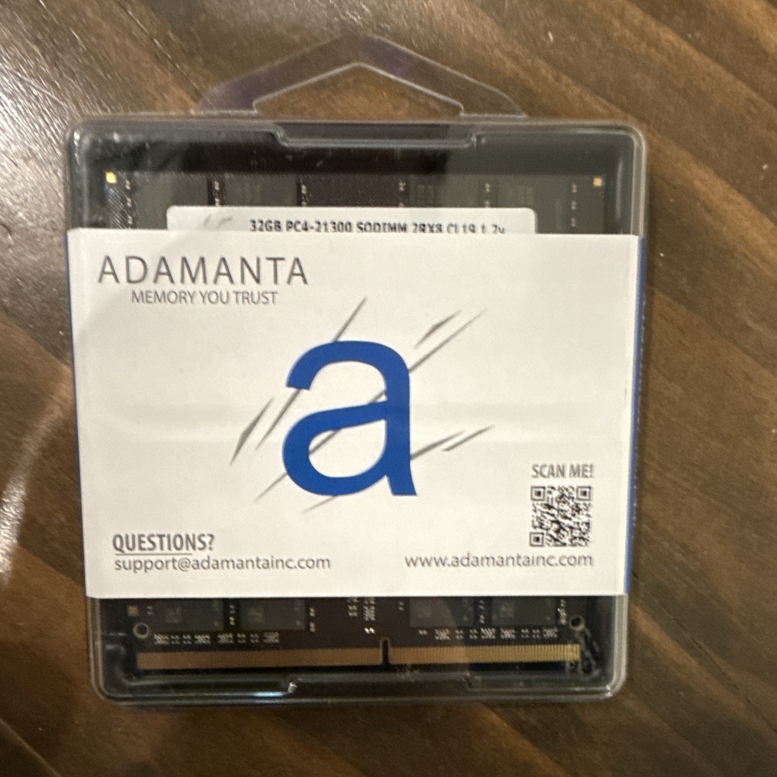 Adamanta 32GB (2x16GB) DDR4-2666 PC4-21300 260-Pin SO-DIMM Non-ECC
