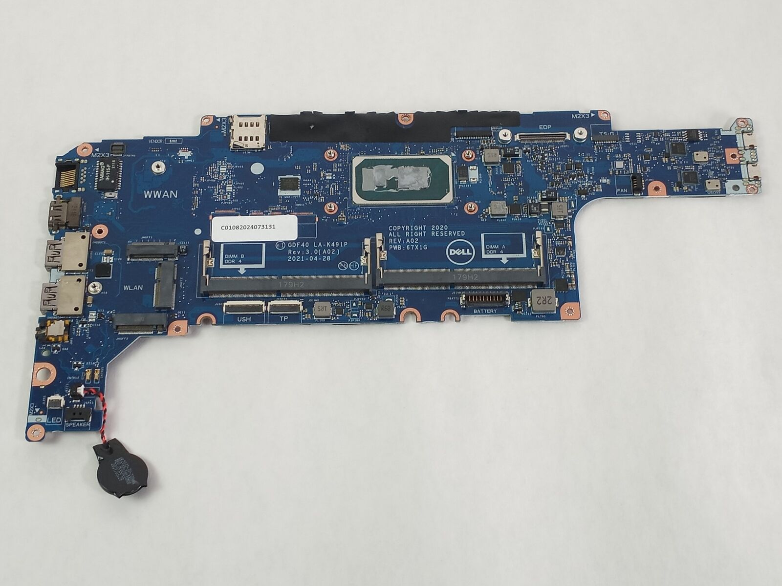 Dell Latitude 5420 Core i5-1145G7 2.6 GHz DDR4 Motherboard 1M3M4