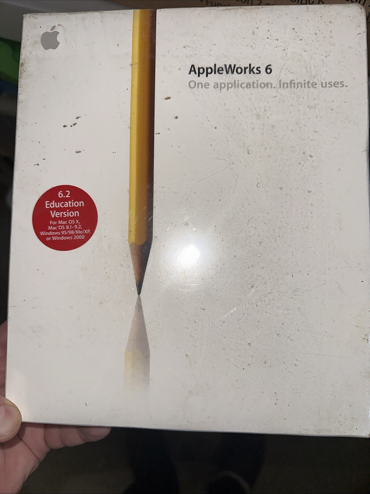 *NEW* Apple AppleWorks 6 Education Version 6.2.9 - M9053LL/A (2003)