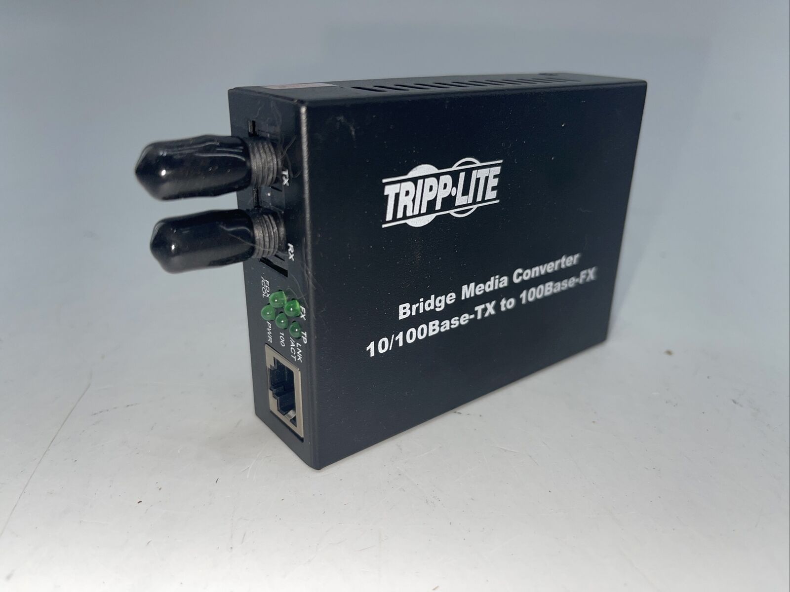 Tripp Lite Fiber Optic 10/100BaseT to 100BaseFX-ST Multimode Media Converter 2km
