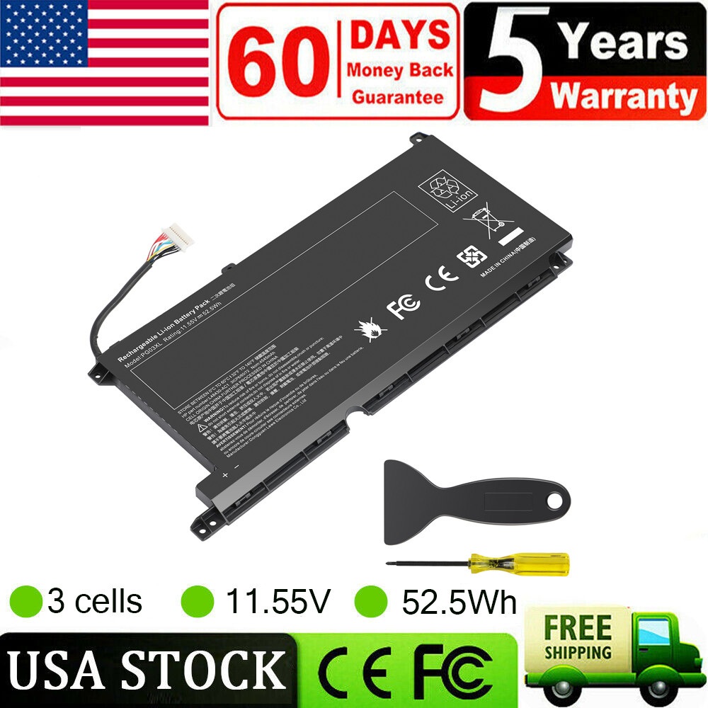PG03XL  laptop Battery for HP Pavilion Gaming 15-DK L48430-AC1 L48495-005 52.5Wh
