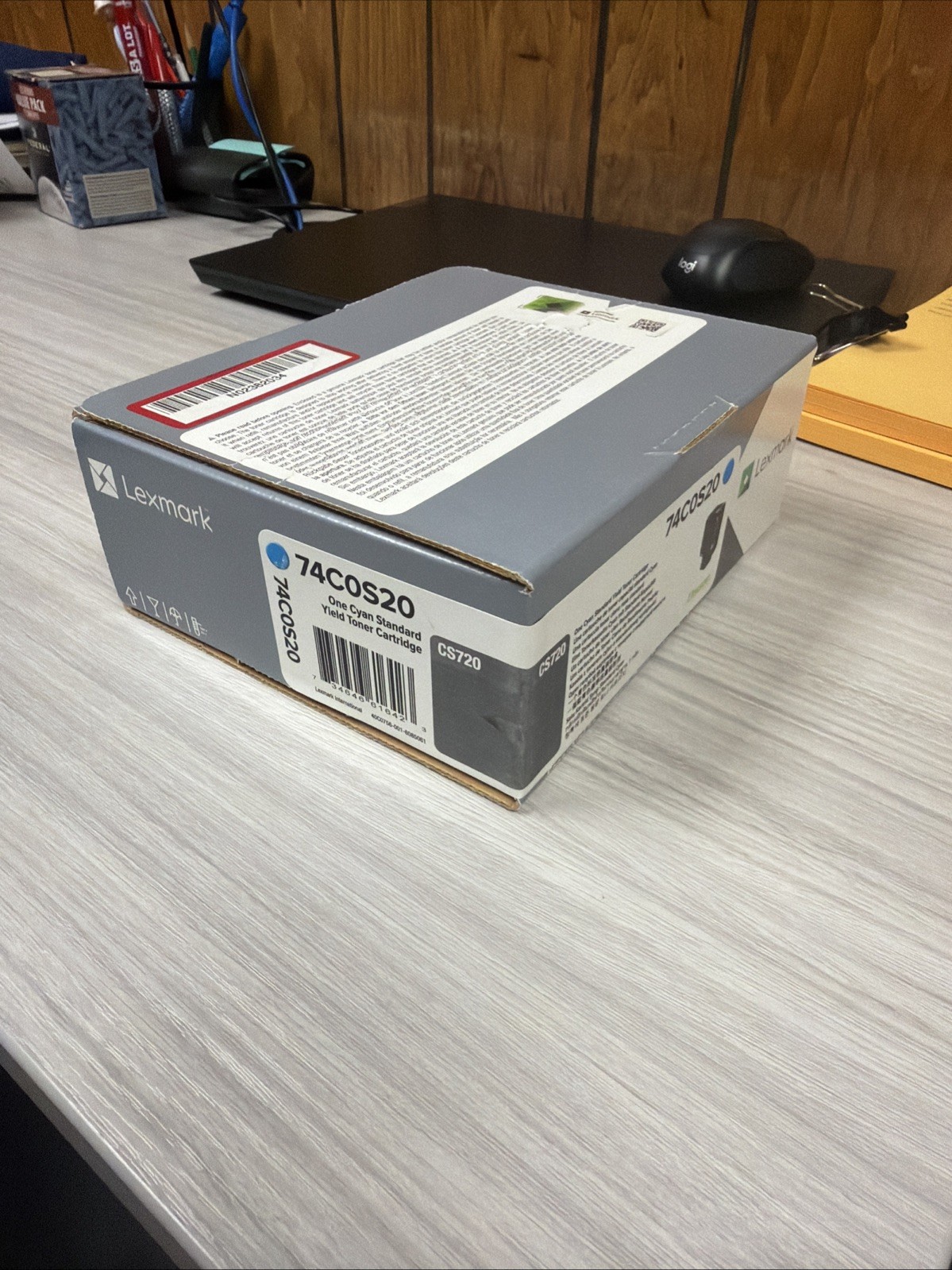 Lexmark 74C0S20  Cyan Standard Yield Toner Cartridge For a Cs720
