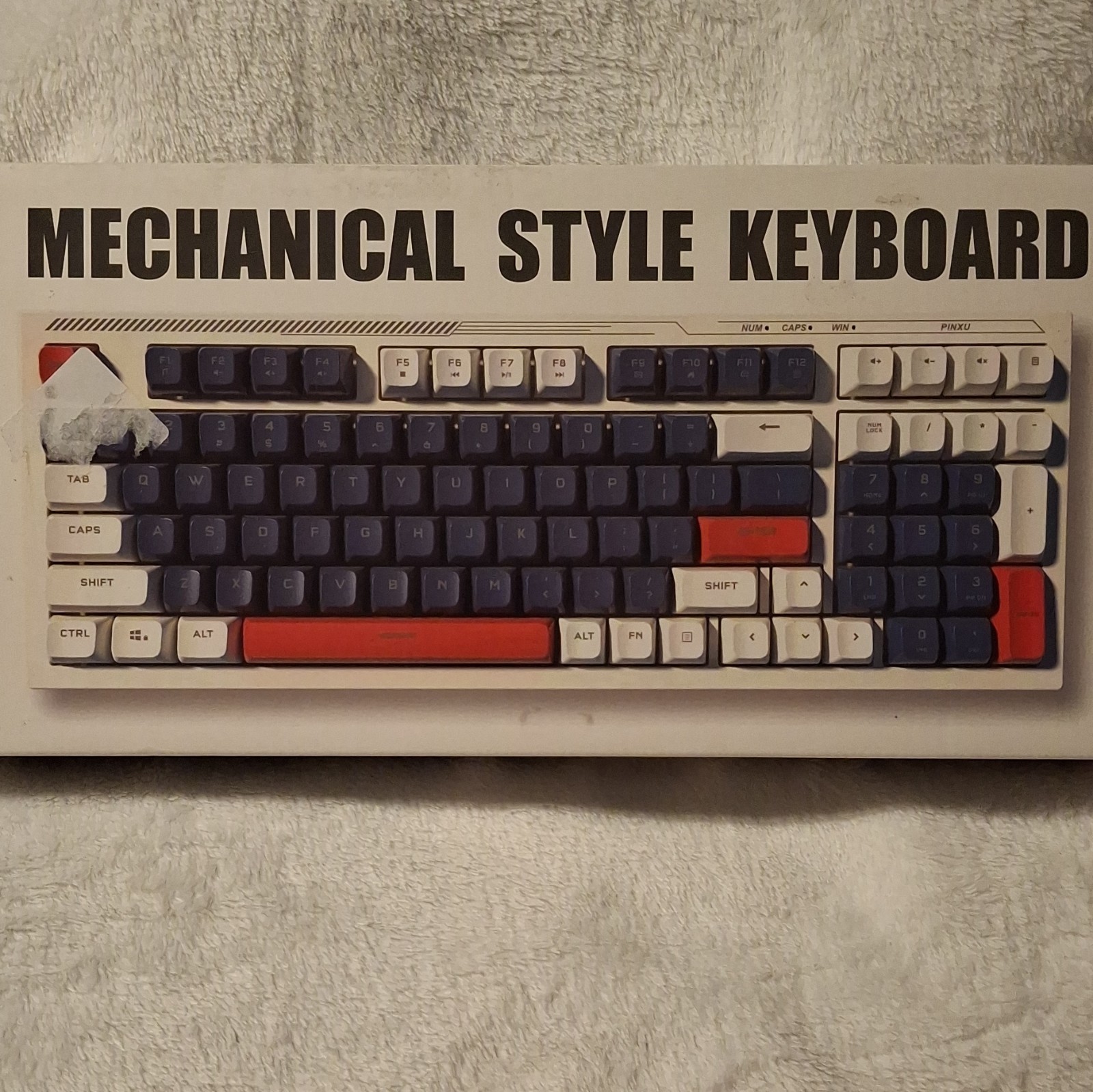 K300 Mechanical Wired USB Keyboard Illuminated RGB English QWERTY Blue White Red