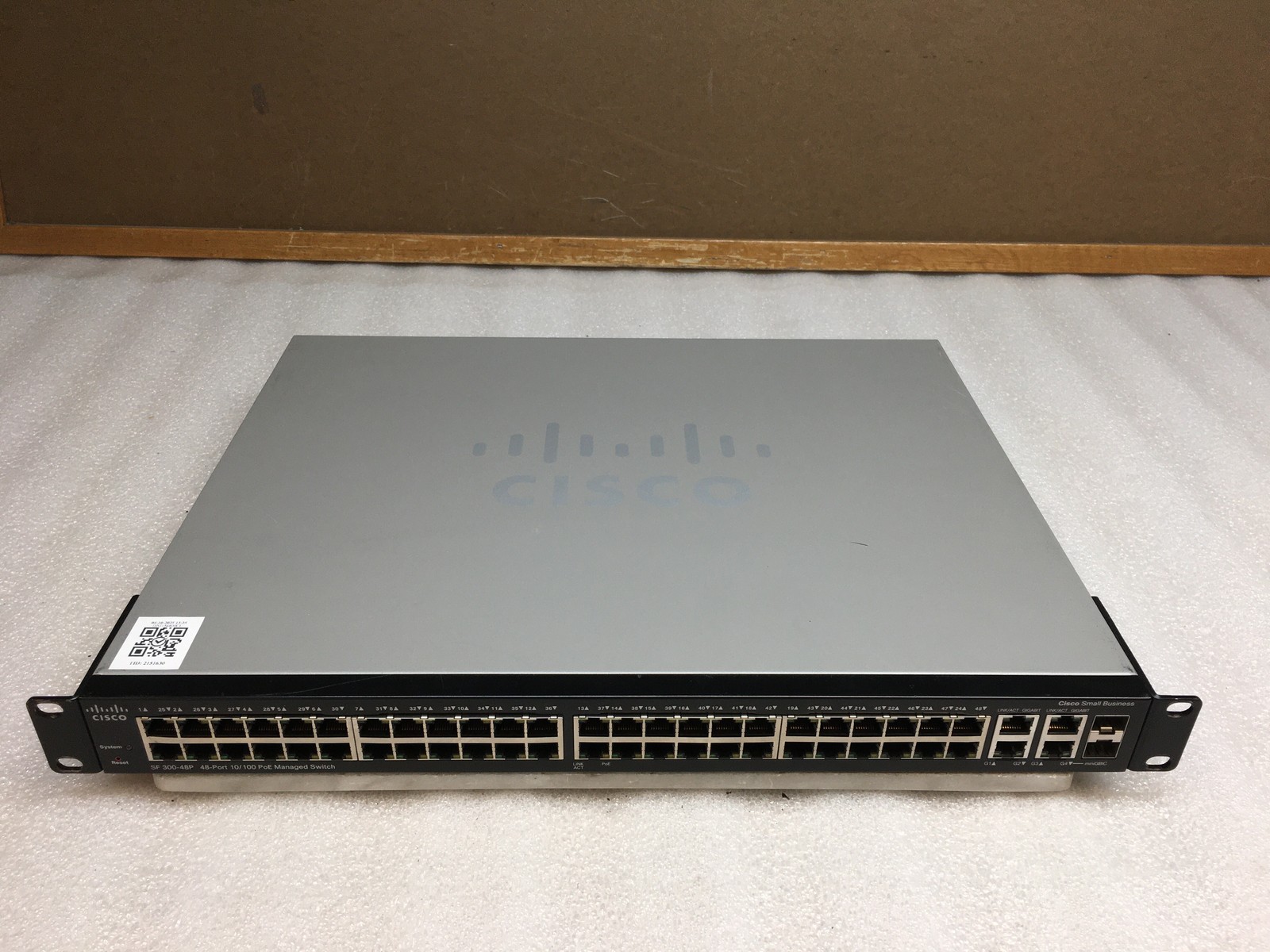 Cisco SF300-48P 48-Port 10/100 PoE Managed Network Switch SRW248G4P-K9 V02