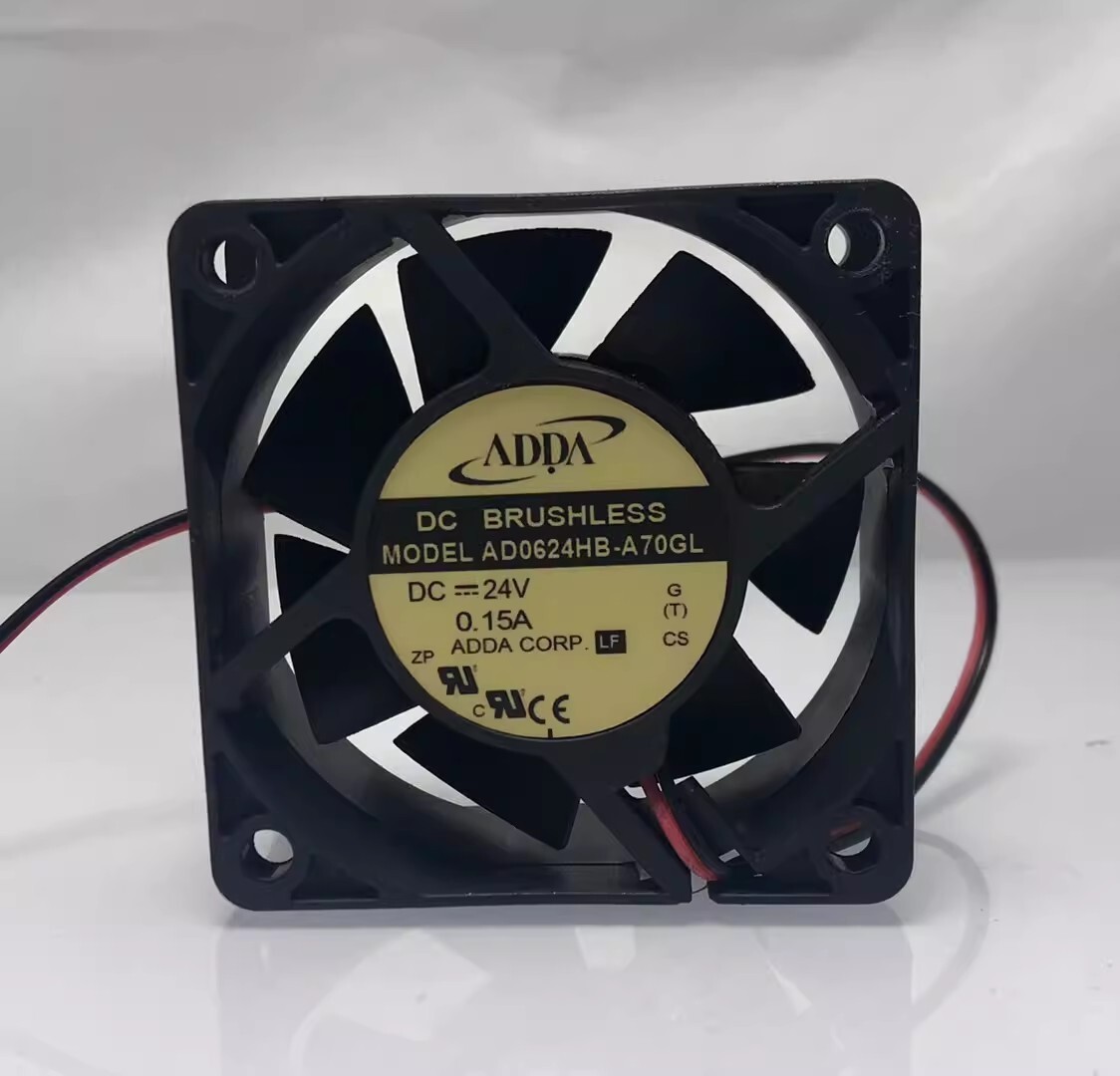 ADDA AD0624HB-A70GL 6025 DC24V 0.15A 6CM 2-Wire Inverter Cooling Fan