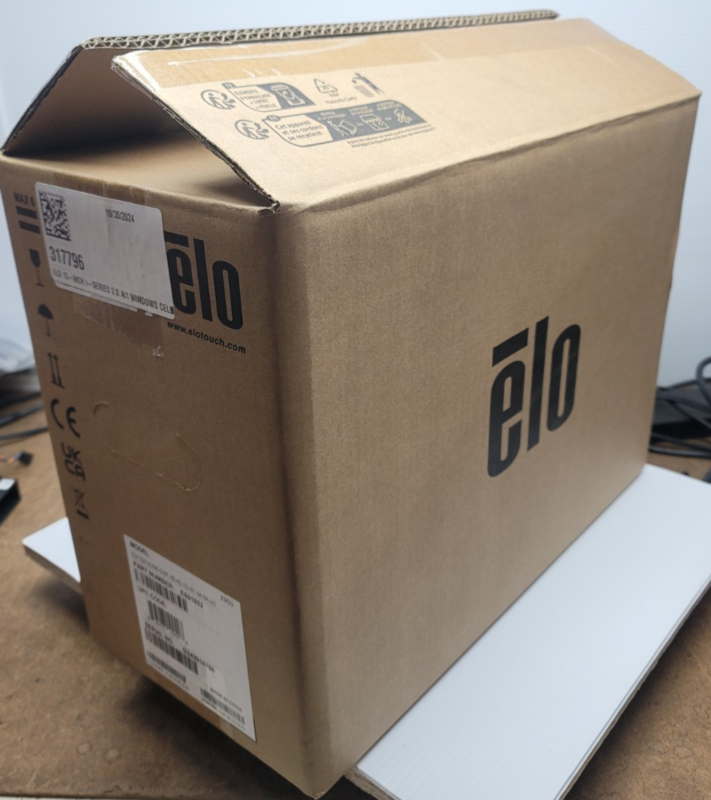 ELO 15In. Touchscreen ESY 15i2-2UWB-0-MT-ZB-4G-1S-W1-64-BK-NS PN: E691852