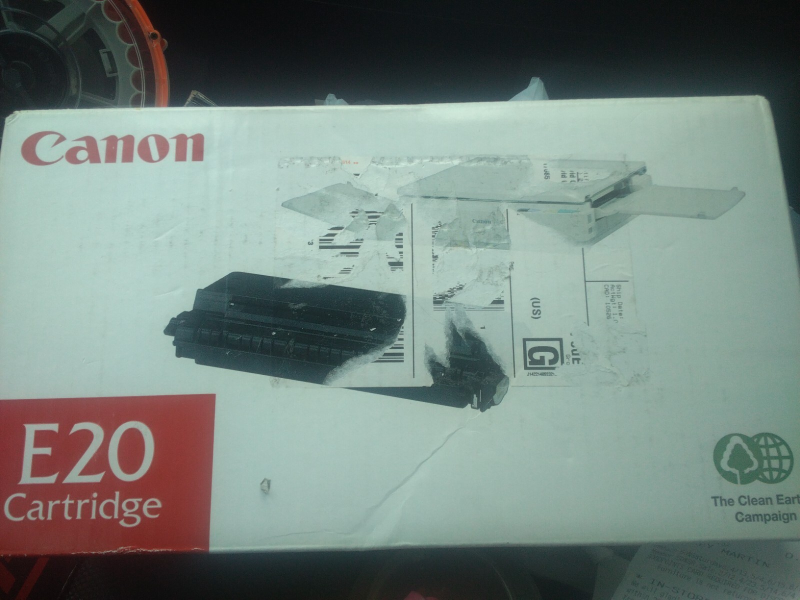 NEW Genuine Canon E20 ‎1492A002 Black Toner Cartridge PC 100/300/400/500/700/900