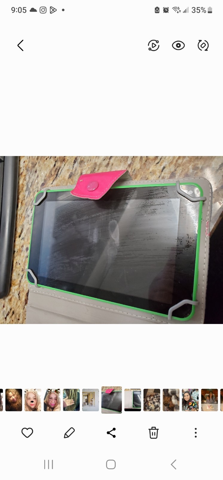 Tablet Pink Green White Case Lot of 2 Tablets Pink Green White Tablet Bundle