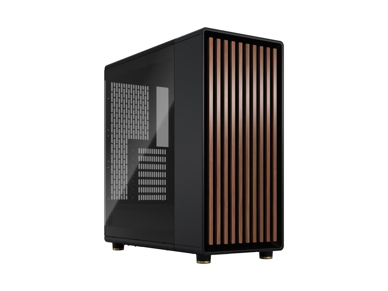 Fractal Design North ATX Mid Tower PC Case - Charcoal Black with Walnut Front...