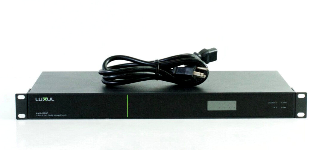 Luxul AMS-1208P 12-Port/ 8 PoE+ Gigabit Managed Switch L950
