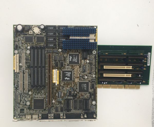 Ibm model 330 skt 5, aa633564-408, pb 633855-004, cpu p75, riser 12h0845, 63356