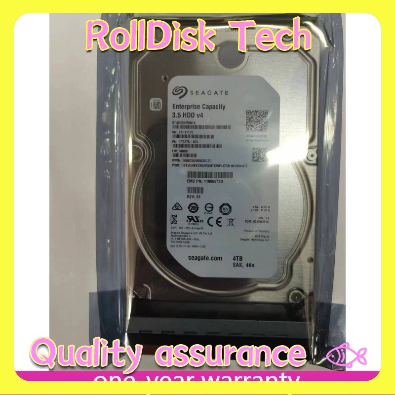 NEW 12Gb NL SAS EMC 005051556 005052430 005052429 NL SAS 4TB 7.2K 3.5" 12Gb Unit
