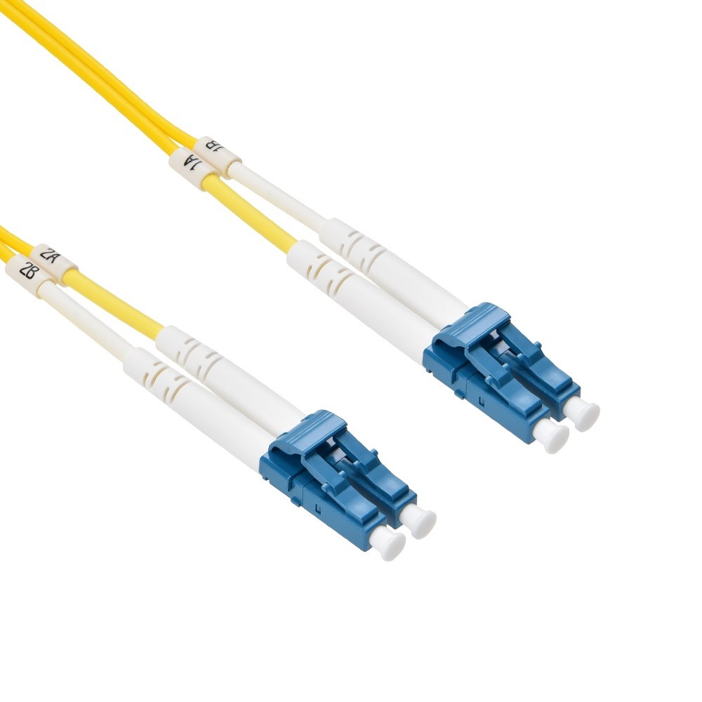 5 Pack of 6m LC/UPC-LC/UPC Singlemode Duplex OFNR 2.0mm Fiber Optic Patch Cable