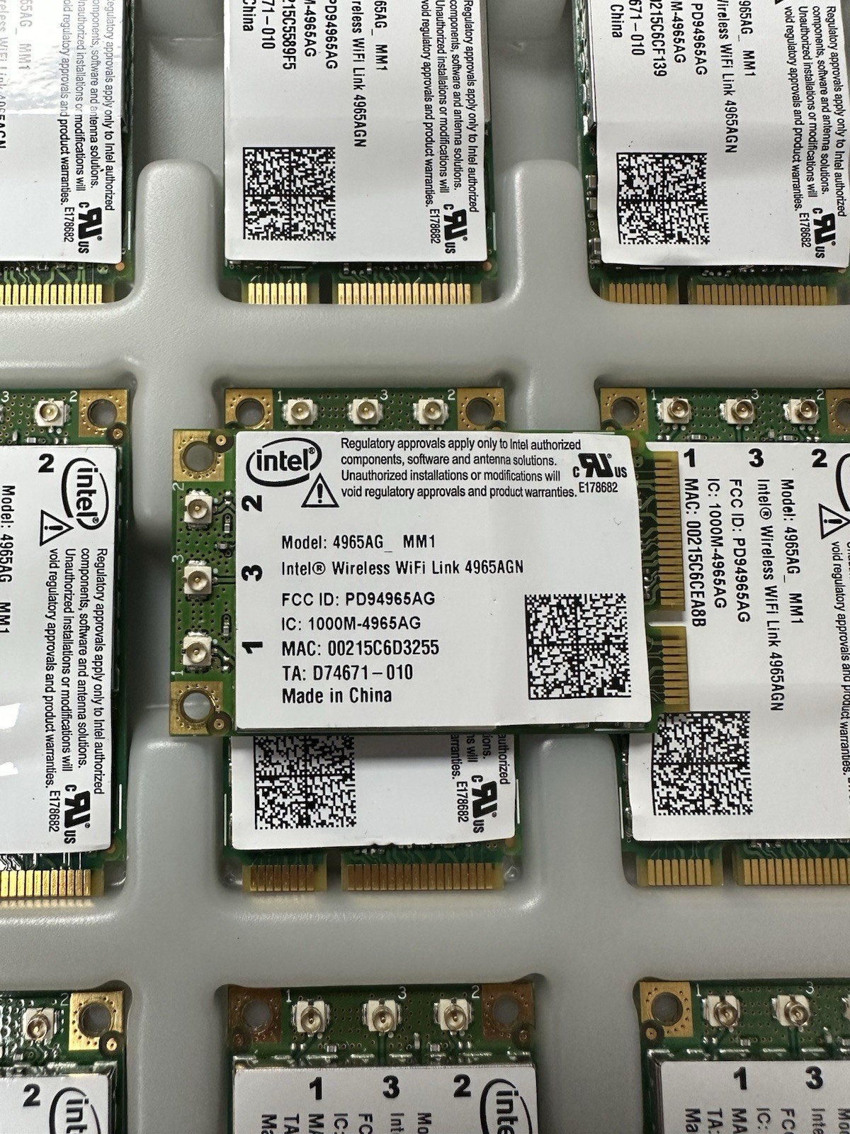 Lot of 5 Intel Wireless WiFi Link 4965AGN MM1 Dual Band 300Mbps PCIe Full Size