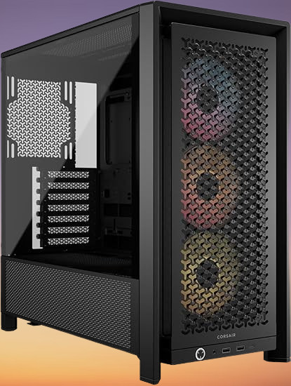 Corsair Frame 4000D RS ARGB Mid-Tower ATX High Airflow 3x Fans InfiniRail Black