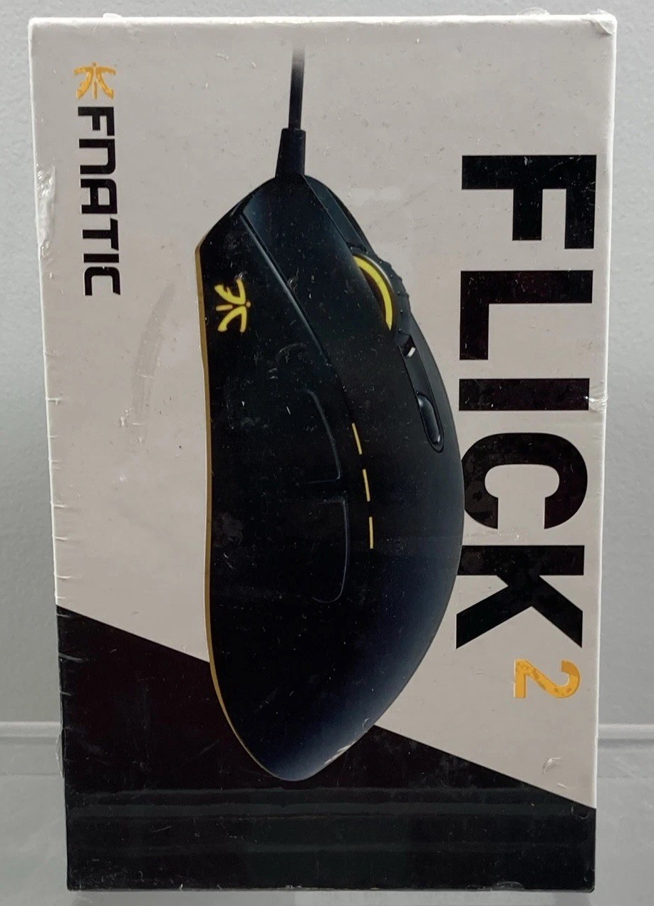 Fnatic Flick 2 Medium Pro Gaming Mouse Wired Optical 12000 DPI 6-Button Black