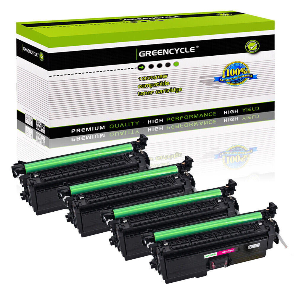 4PK Fit for HP CE263A 647A Magenta Toner LaserJet CP4025 CP4520 CP4525N CP4525dn