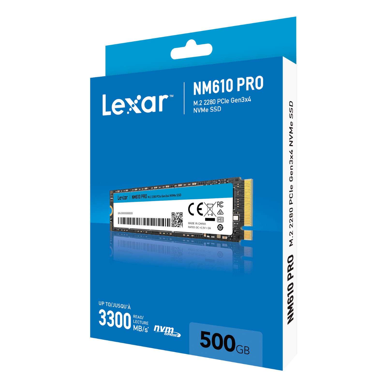 Lexar SSD NM610PRO 500GB M.2 2280 PCle Gen3X4 LNM610P500G-RNNNG