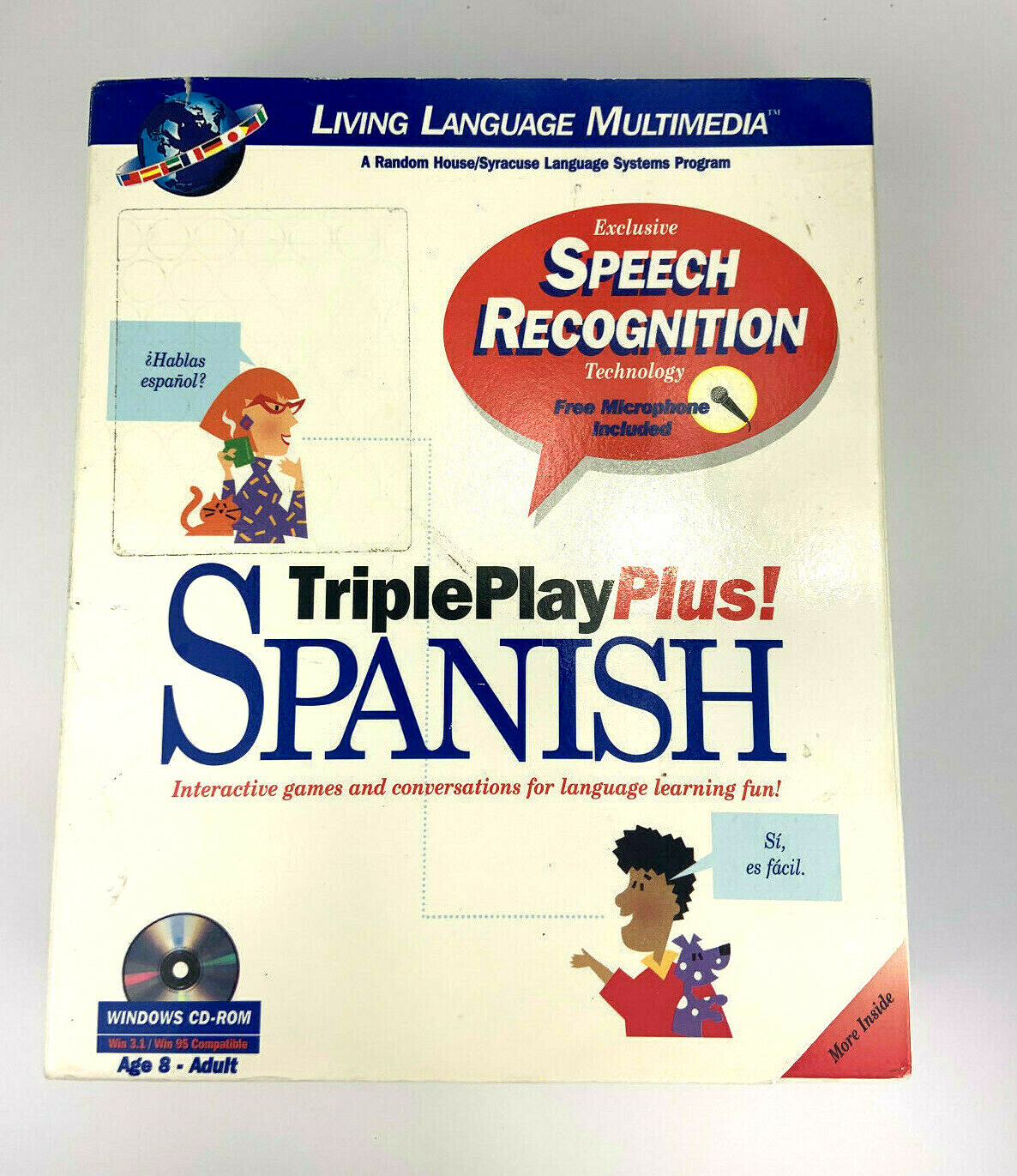 Triple Play Plus Spanish Living Language Multimedia Learning Software (No Mic)