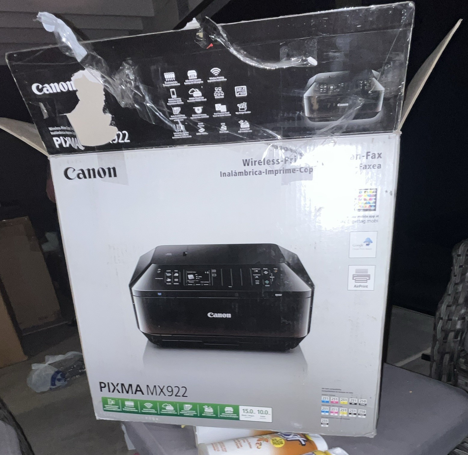 Canon PIXMA MX922 Wireless Color Inkjet All-In-One Printer w/ Scanner Copier Fax