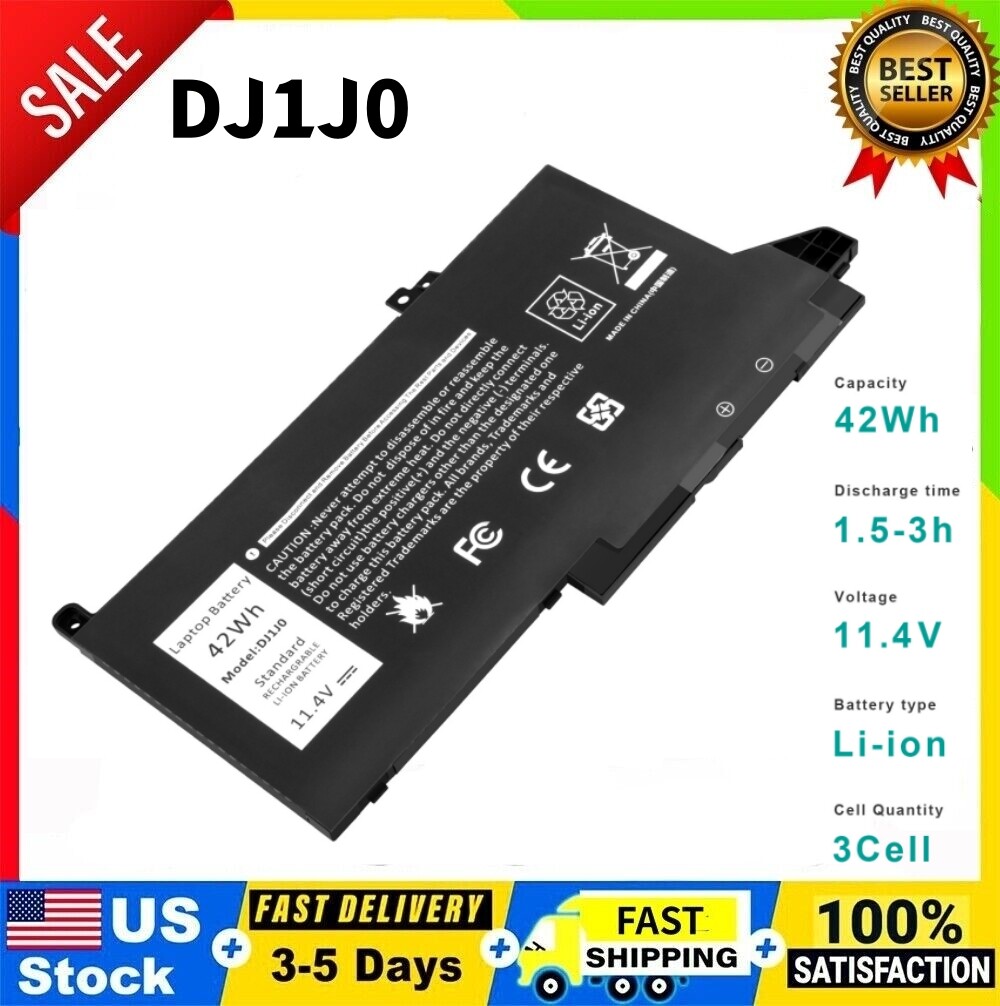 Lot 1-50x DJ1J0 BATTERY FOR DELL Latitude 12 7280 7290 13 7380 7390 14 7480 7490
