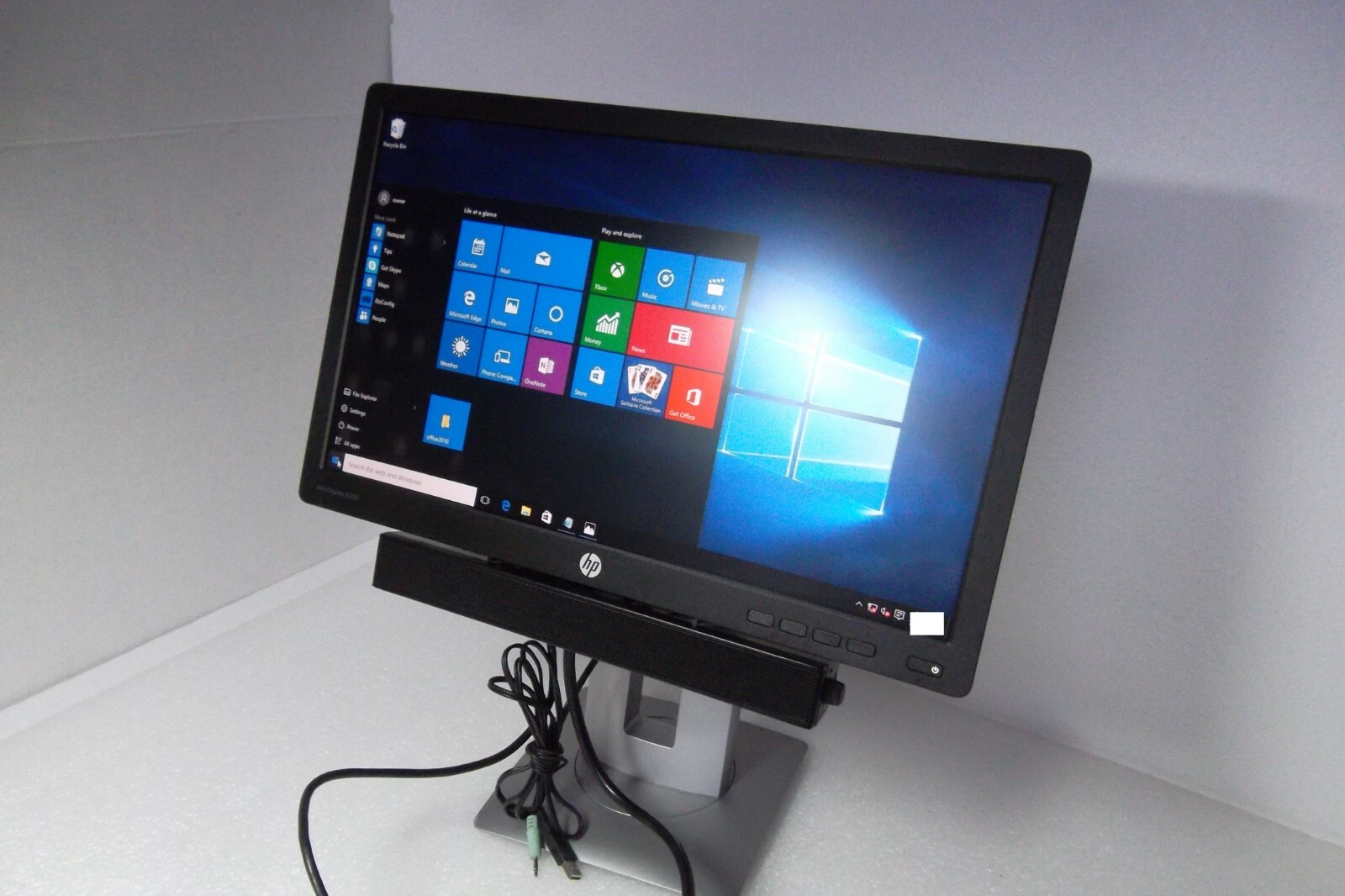 HP E202 20" Widescreen IPS LED Backlit Monitor VGA DVI HDMI USB Hub M1F41A8#ABA