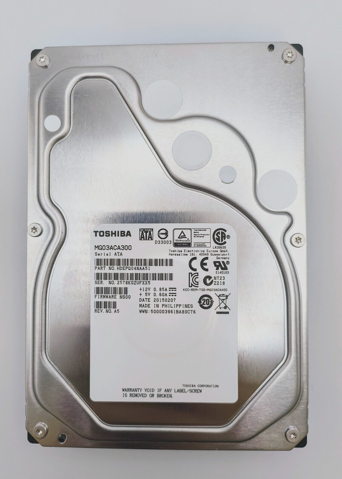 Compatible Toshiba MG03ACA300 SATA 2.9TB Internal 7200RPM 3.5" HDD