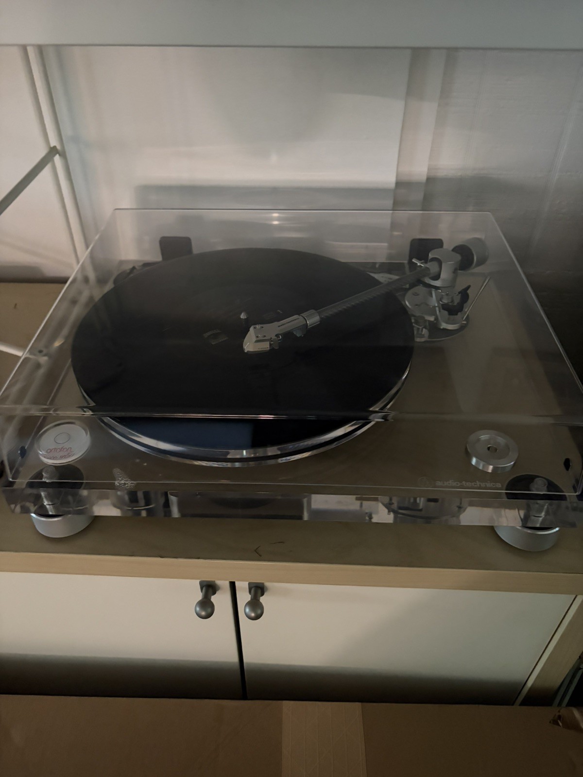 Audio Technica ATLPA2 Fully Manual Belt-Drive Transparent Acrylic Turntable with