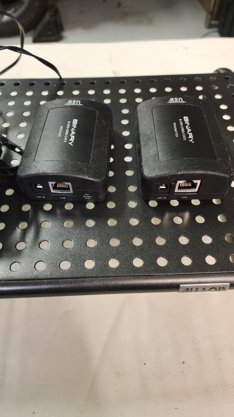 Binary B-350-USB2-CATX USB 2.0 over Cat5e/6 Extender Kit TX RX w/ Power Supplies