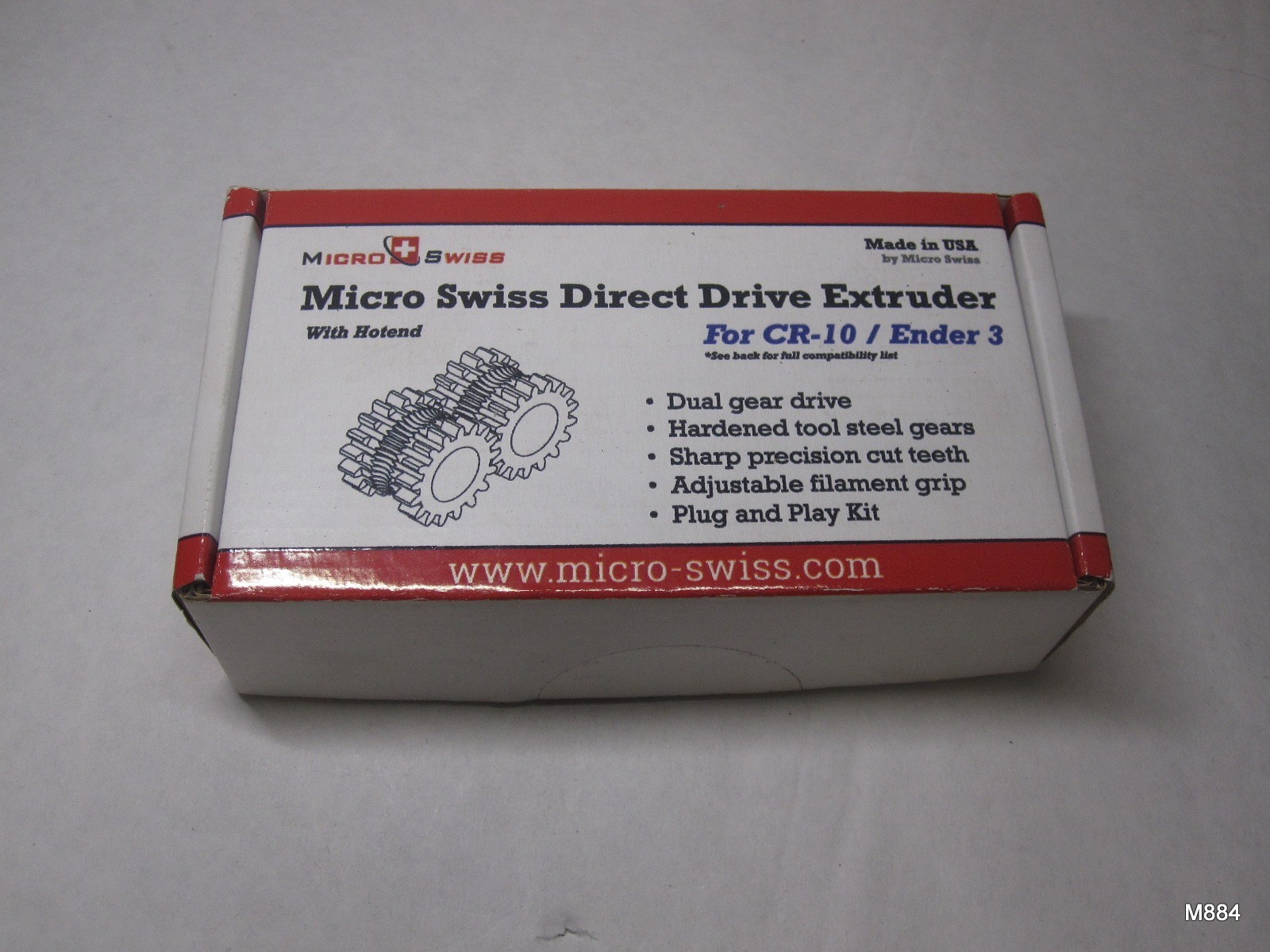 Micro Swiss Direct Drive Extruder for CR-10 / Ender 3 - Silver