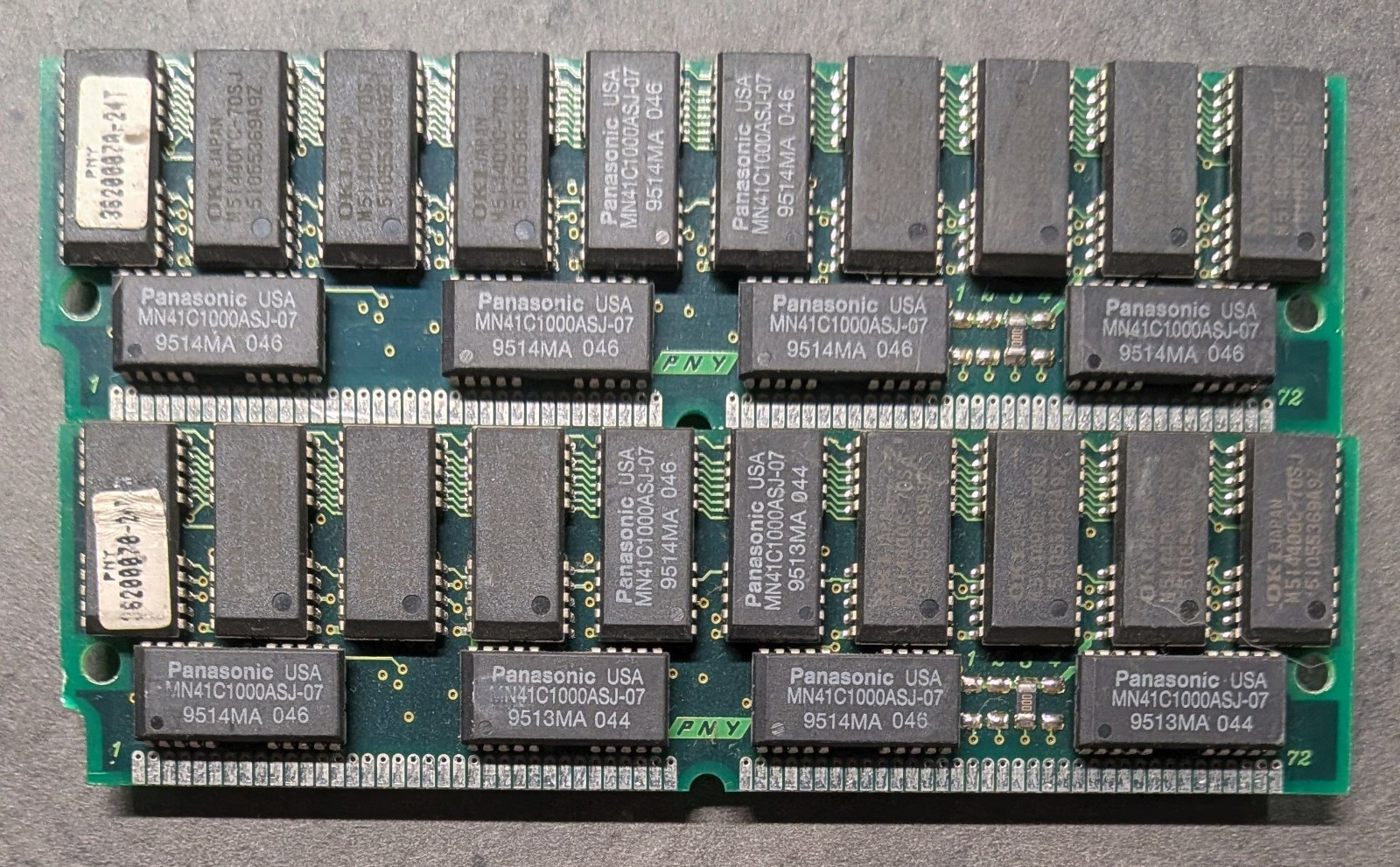 Matched Pair of 8mb FPM 72 pin simm 60ns Non-Parity