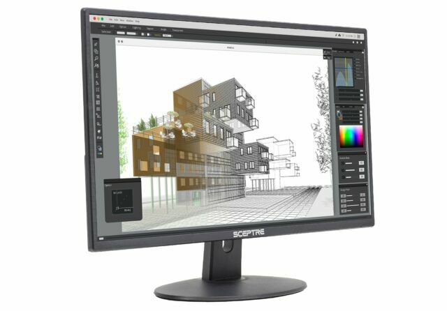 Sceptre E275W-19203R 27 inch1080P LED Monitor 99% sRGB 2X HDMI VGA Build-In S...