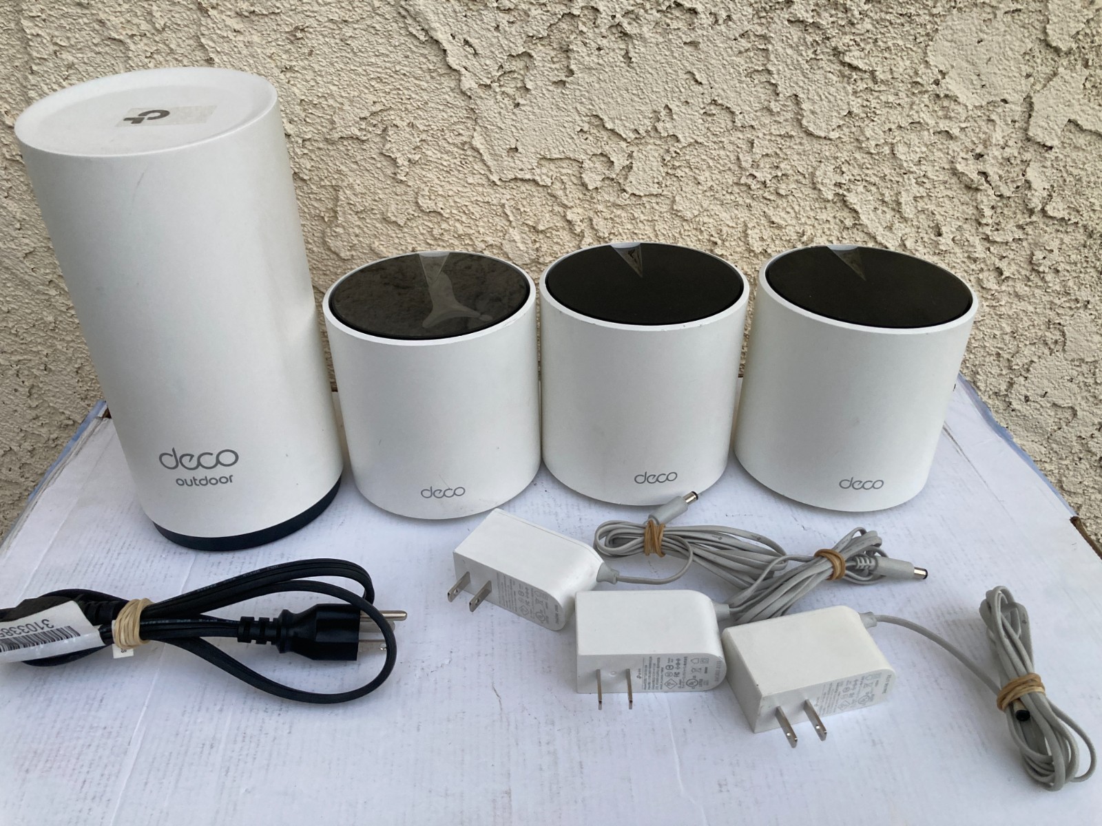 Set of (4) TP-Link Deco X25 (3) + X50 (1) Dual Band WiFi 6 Mesh System.